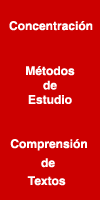 Métodos de estudio, concentración y comprensión de textos